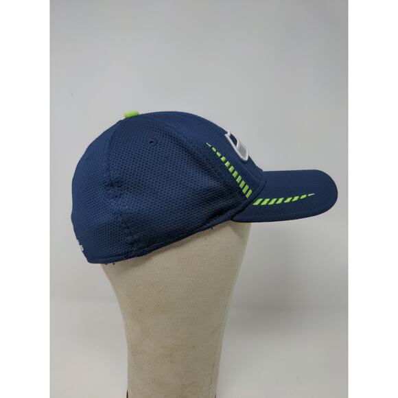 NFL New Era 39Thirty Seattle Seahawks Hat Size M-L Blue Embroidered Logo - Picture 6 of 12